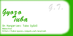 gyozo tuba business card